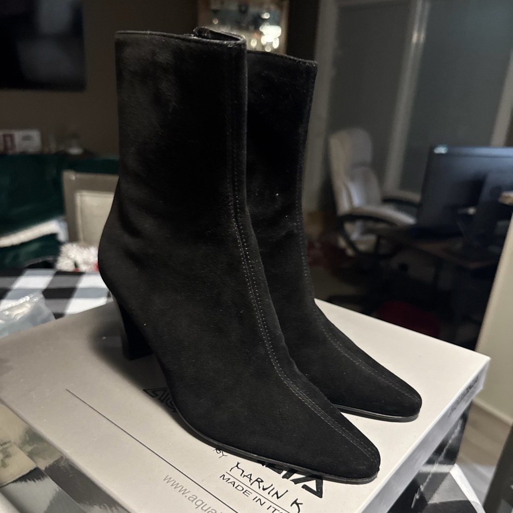 Aquatalia Women's Black Heeled Boots